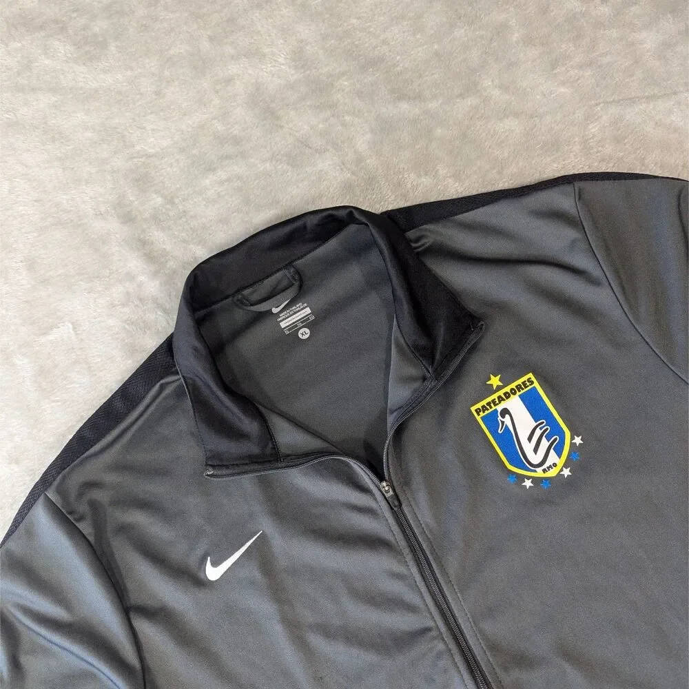 Nike Pateadores Soccer Club Track Jacket Mens XL Grey Full Zip Training Top